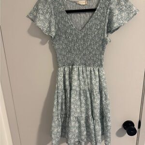 Altar'd State Blue Floral Dress